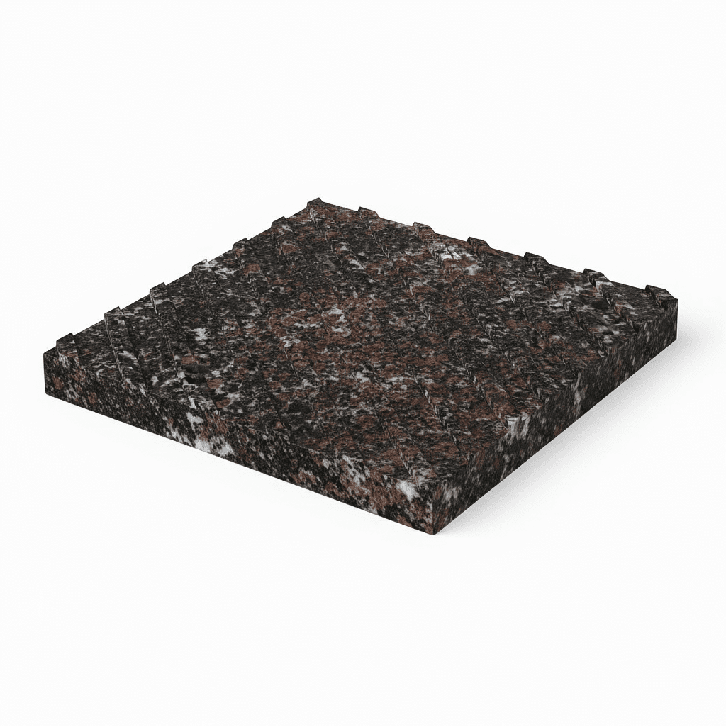 Тактильная плита с диагональным рифом - фото 1