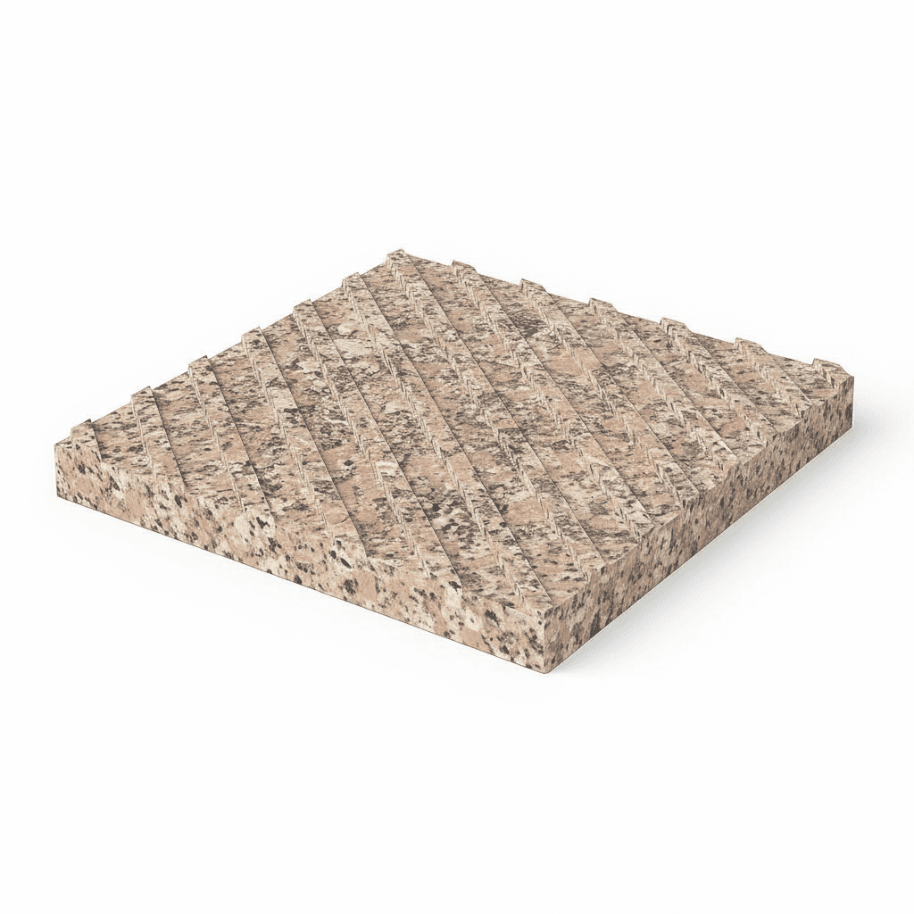 Тактильная плита с диагональным рифом - фото 1