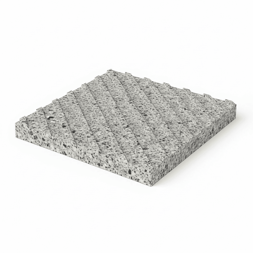 Тактильная плита с диагональным рифом - фото 1