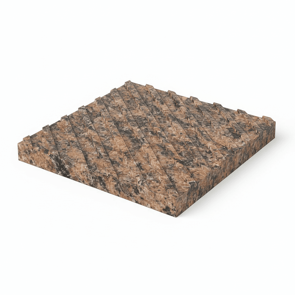 Тактильная плита с диагональным рифом - фото 1