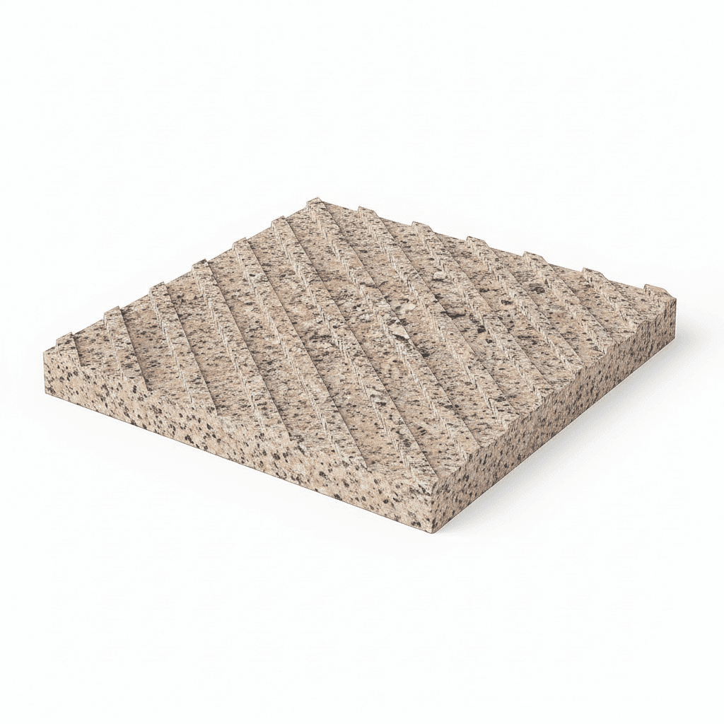 Тактильная плита с диагональным рифом - фото 1