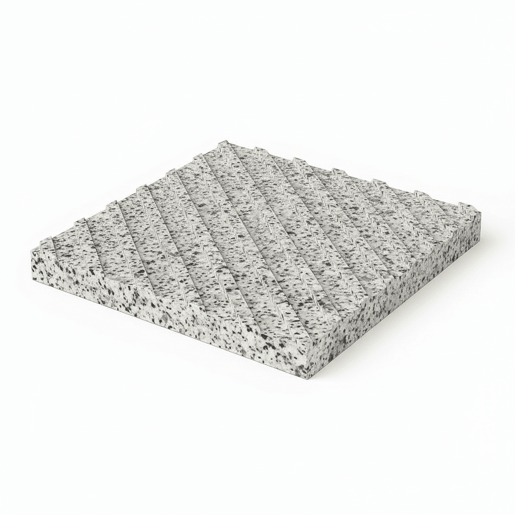 Тактильная плита с диагональным рифом - фото 1