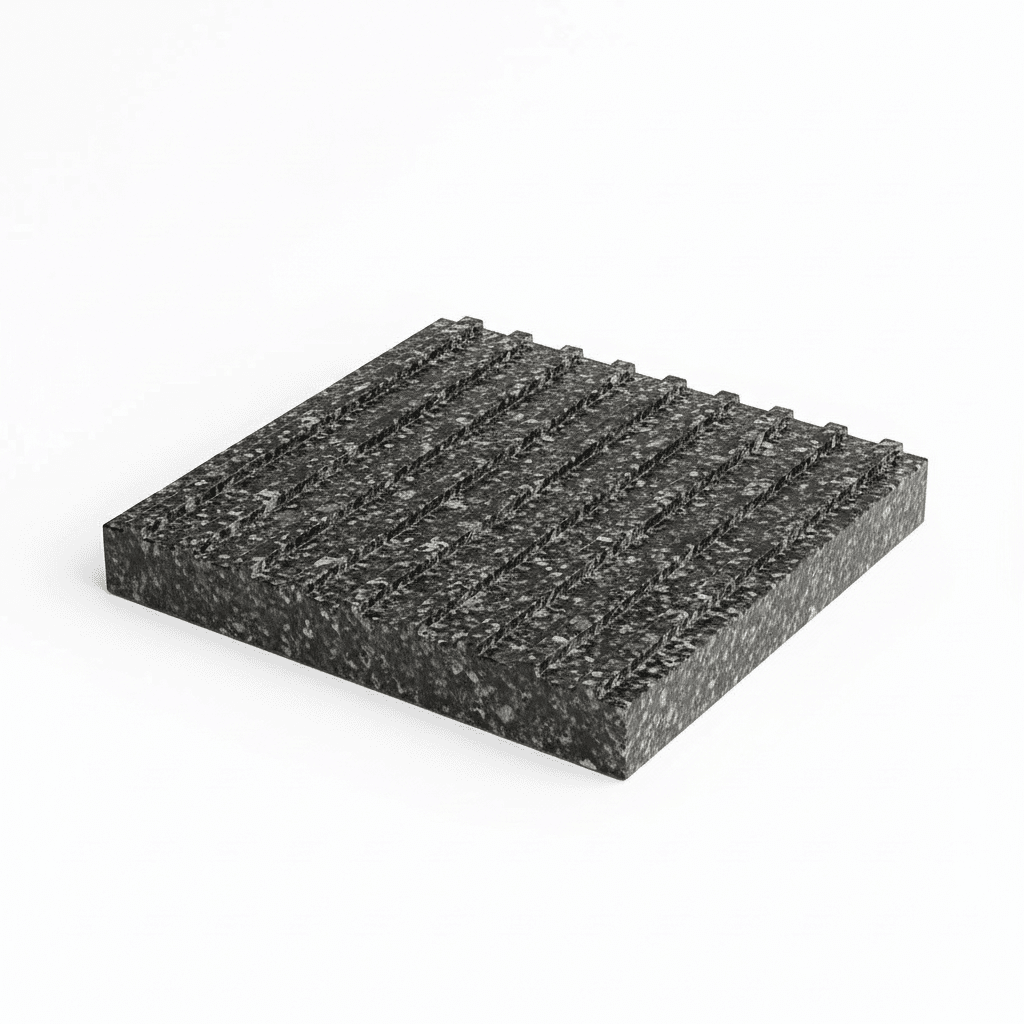 Тактильная плита с продольным рифом - фото 1