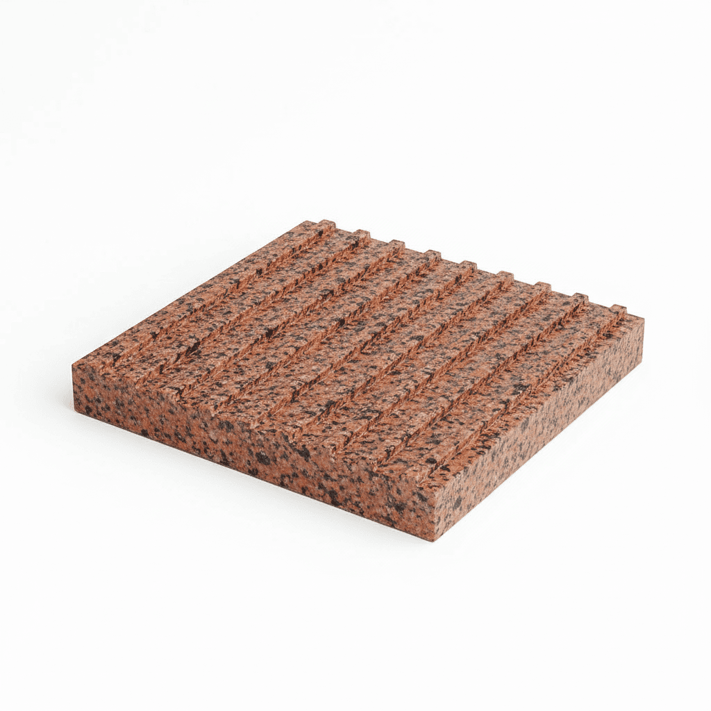 Тактильная плита с продольным рифом - фото 1