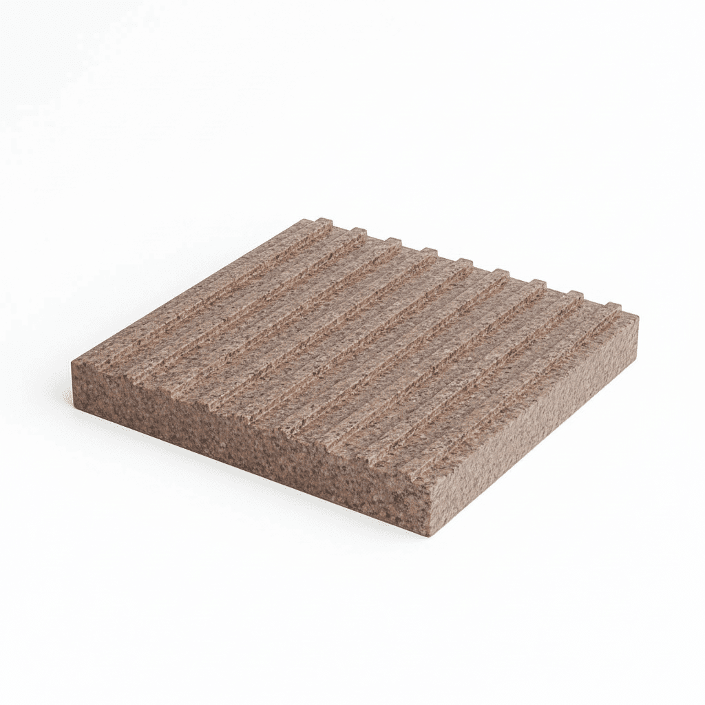 Тактильная плита с продольным рифом - фото 1